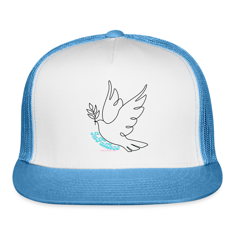Logo Trucker Hat - white/blue