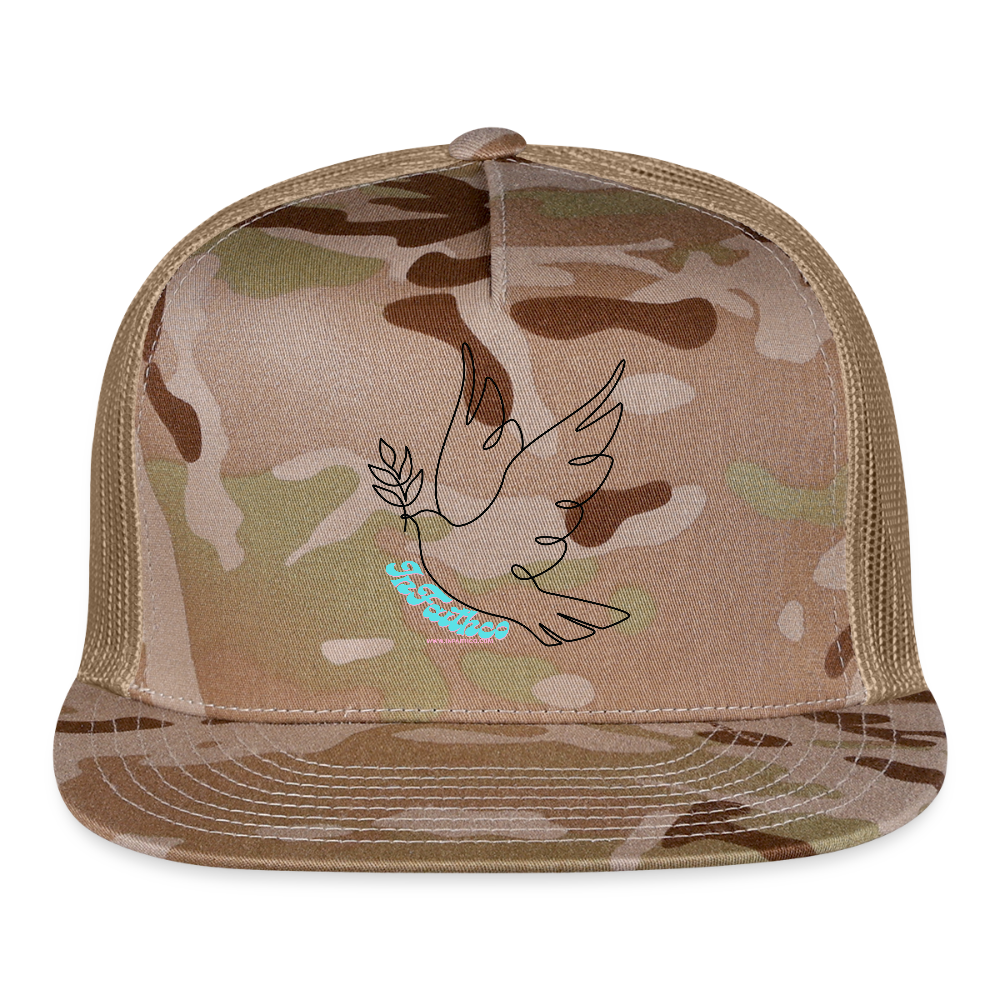 Camo logo Trucker Hat - MultiCam\tan