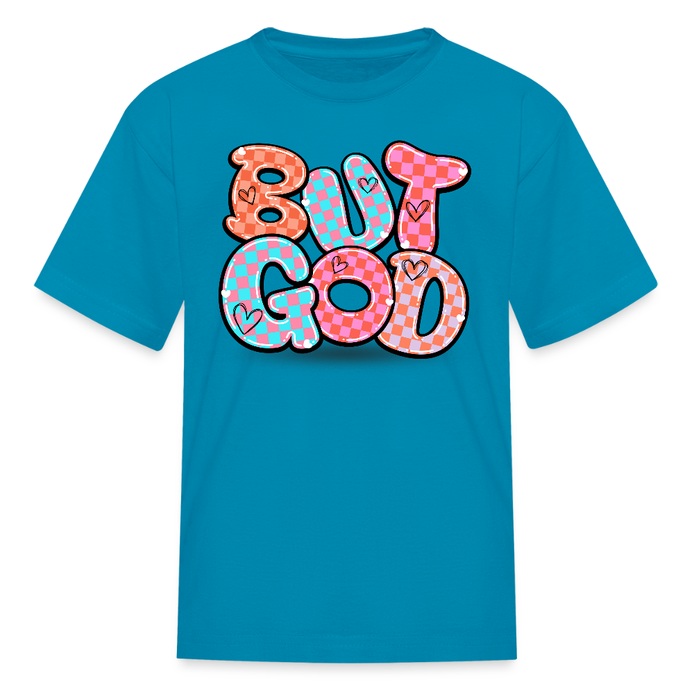 But God Kids' T-Shirt - turquoise