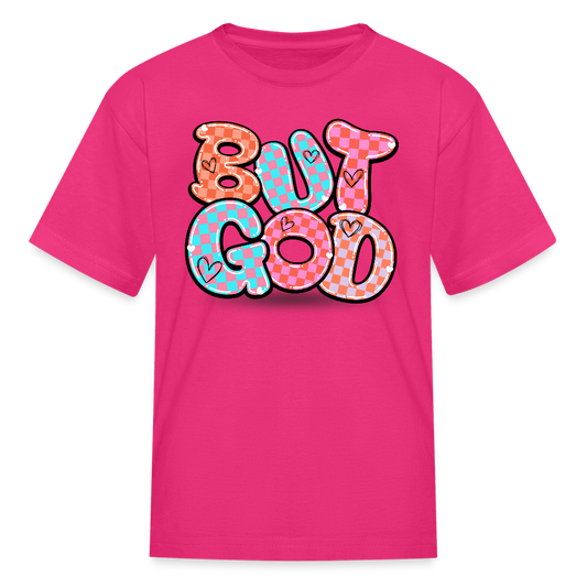 But God Kids' T-Shirt - fuchsia