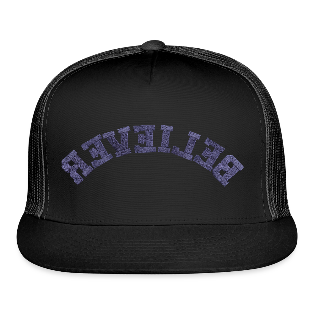 Believer Trucker Hat - black/black