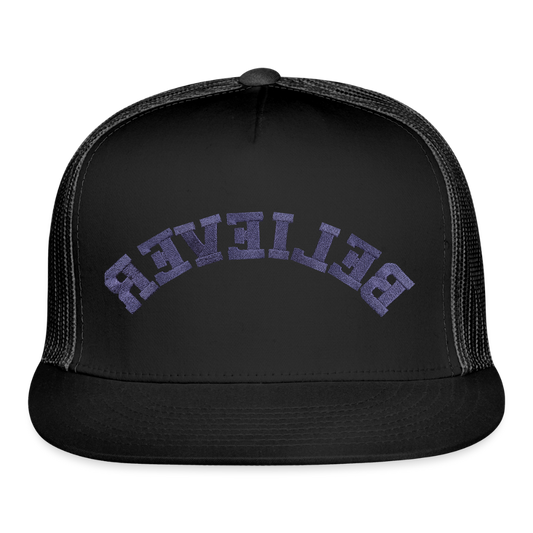 Believer Trucker Hat - black/black
