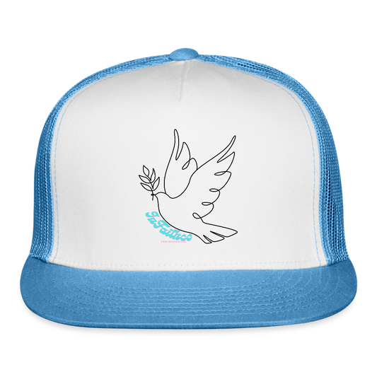 Logo Trucker Hat - white/blue